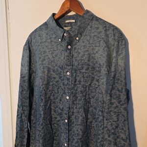 Allsaints Large Blue Denim Shirt Perfect Condition Fantastic!